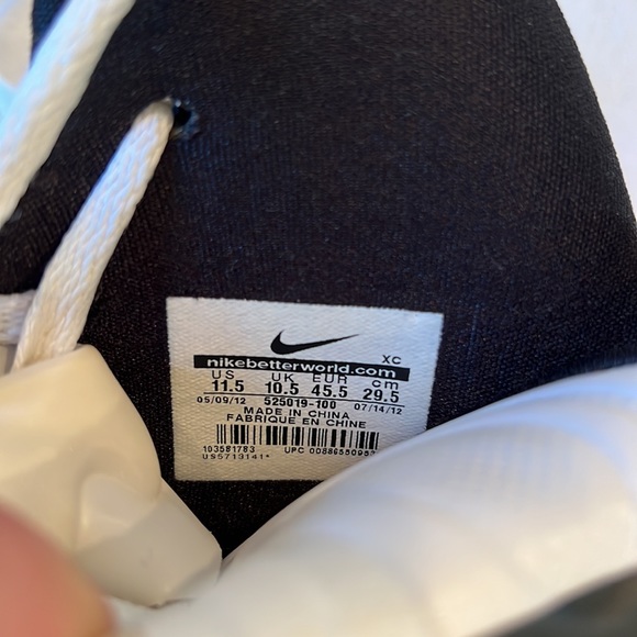 Nike Zoom Hyperfuse 2012 White Black High Top Basketball Shoes 11.5 GUC - Picture 10 of 11